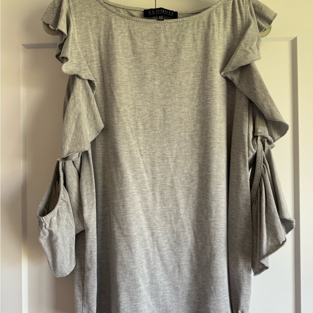 ELOQUII Ruffle Top - Picture 4 of 4